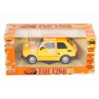 Model 1:21, PRL FIAT 126p, żółty