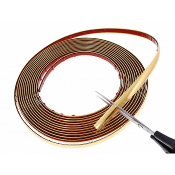 Listwa dekoracyjna, złota, 12 mm x 8m (86745)