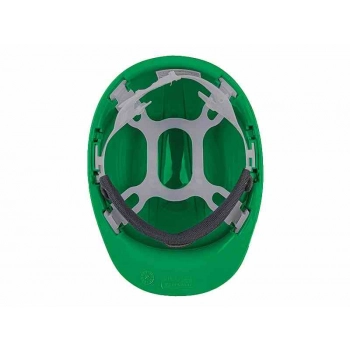 Kask ochronny HDPE, regulowany 53-63 cm, zielony