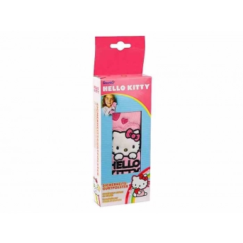 Nakładka na pas bezpieczeństwa 19x8cm, Hello Kitty, różowa