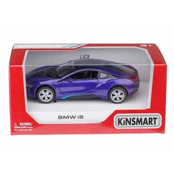 Model 1:36, Kinsmart, BMW i8, fioletowy (A11748FI)