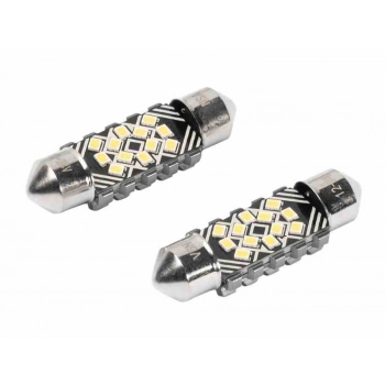 Żarówka VISION Festoon SV8.5 36 mm 12/24V 12x 2016 SMD LED, CANBUS, biała, 2 szt.