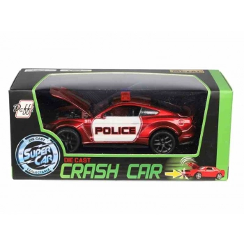 Ford Mustang Police, czerwony  CRASH CAR (A02400PC)