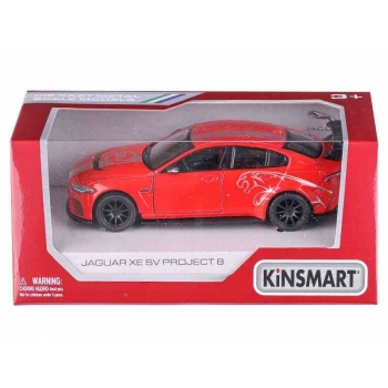 Model 1:38, Kinsmart, JAGUAR XE SV PROJECT 8, czerwony