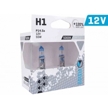 Żarówki VISION limitless white H1 12V 55W P14,5s U E4 +120%, 2 szt.