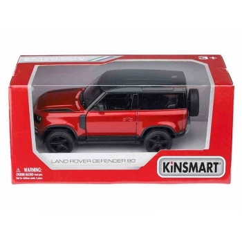 Model 1:36, Kinsmart, Land Rover Defender, czerwony (A747LRDC)