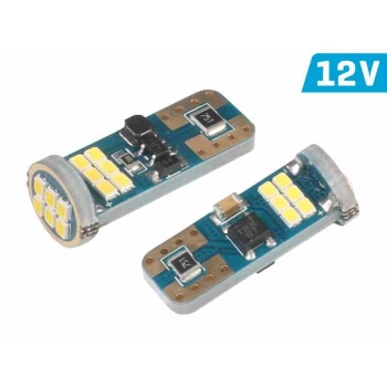 Żarówka VISION W5W (T10) 12/24V 18x 2016 SMD Ultra Bright LED, nonpolar, CANBUS, biała, 2 szt.