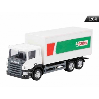 Model 1:64, SCANIA P-Series, ciężarówka Castrol, biała