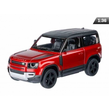 Model 1:36, Kinsmart, Land Rover Defender, czerwony (A747LRDC)