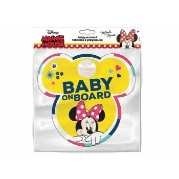 Tabliczka Baby On Board, Minnie