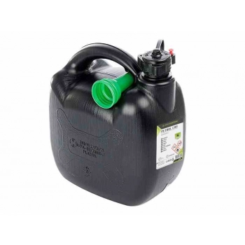 Kanister plastikowy na paliwo, 5L, owalny, czarny