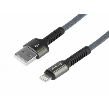 Kabel do ładowania i synchronizacji, w oplocie z mikrofibry, 200 cm, USB > Lightning