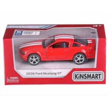 Model 1:38, Kinsmart, FORD Mustang GT 2006, czerwony (A730FMGTC)