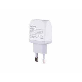 Ładowarka sieciowa 20W USB-C PD + QC3.0