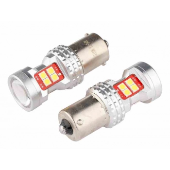 Żarówka VISION R5W/R10W BA15s 12/24V 13x 3030 SMD LED, nonpolar, CANBUS, biała, 2 szt.