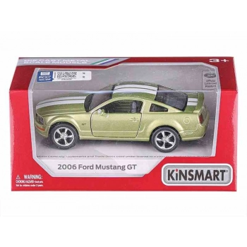 Model 1:38, Kinsmart, FORD Mustang GT 2006, seledynowy (A730FMGTS)