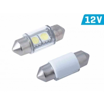 Żarówka VISION Festoon SV8.5 31mm 12V 2x 5050 SMD LED, biała, 2 szt.
