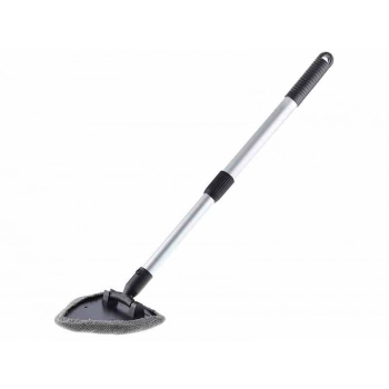 Myjka do szyb z mikrofibry, trójkątna, uchwyt aluminiowy teleskopowy 38 - 52 cm