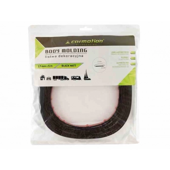 Listwa dekoracyjna, czarny mat, 17 mm x 5 m (86174)