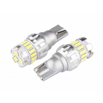 Żarówka VISION W5W (T10) 12/24V 15x 3014 + 3x 3030 SMD LED, nonpolar, CANBUS, biała, 2 szt.
