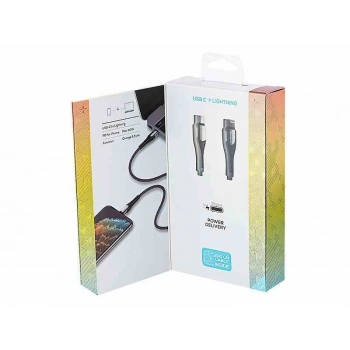 Kabel do ładowania i synchronizacji, w oplocie z mikrofibry, 200 cm, USB-C > Lightning, max 30W