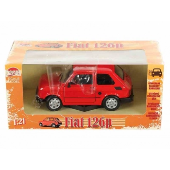 Model 1:21, PRL FIAT 126p, czerwony (A066F126C)