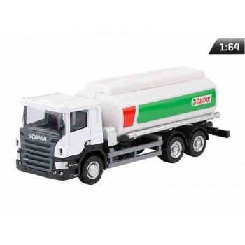 Model 1:64, SCANIA P-Series, cysterna Castrol, biała
