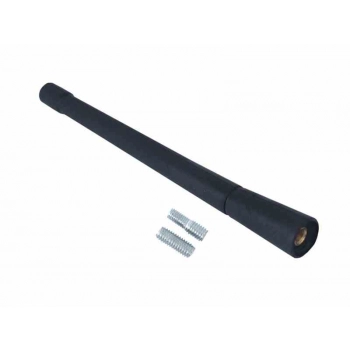 Maszt antenowy 17 cm, gumowany, z 2adapterami: 5 i 6 mm