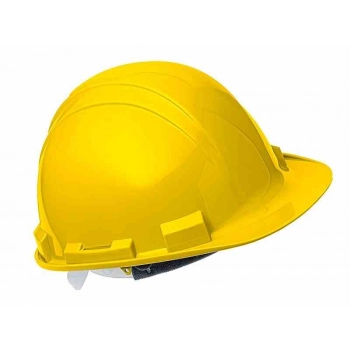 Kask ochronny HDPE, regulowany 53-63 cm, żółty