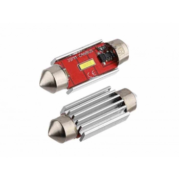 Żarówka VISION Festoon SV8.5 39mm 12/24V 1x 1860 SMD LED, nonpolar, CANBUS, biała, 2 szt.