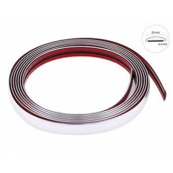 Listwa dekoracyjna, chrom, 26 mm x 5m (58992)