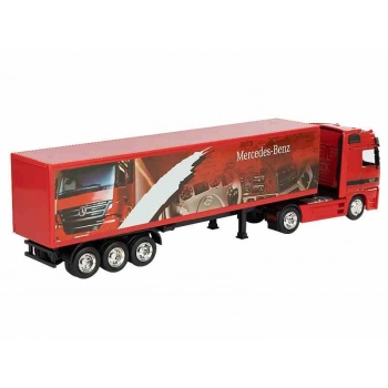Model 1:43, Truck Mercedes z naczepą, czerwony