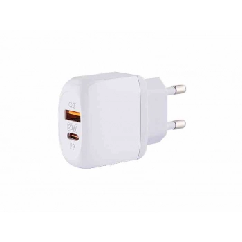 Ładowarka sieciowa 20W USB-C PD + QC3.0