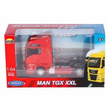 Model 1:64, MAN TGX XXL, ciągnik,czerwony (C00800MTCC)