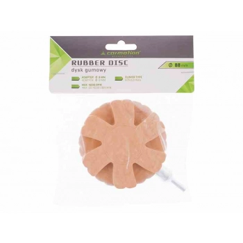 Dysk gumowy do usuwania kleju, FI 90 mm, karbowany, gwint M8