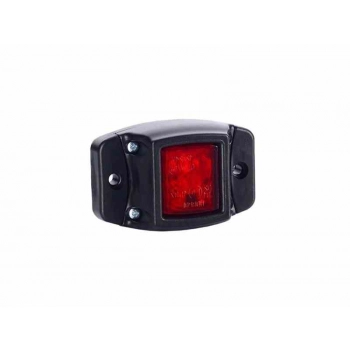 Lampa obrysowa na podstawie gumowej, czerwona
