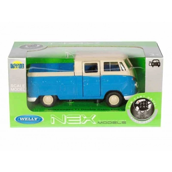 Model 1:34, Volkswagen T1 Double Cabin Pick Up, niebiesko-kremowy (A880VTDCPNK)