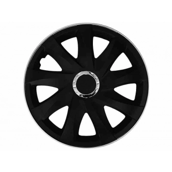 Kołpaki DRIFT BLACK MATT + ring 15