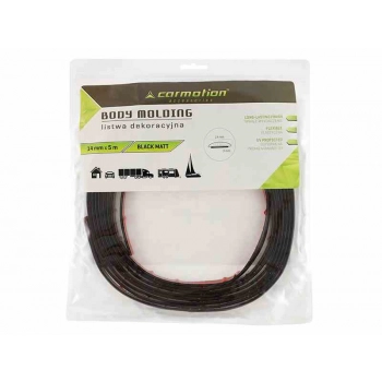 Listwa dekoracyjna, czarny mat, 14 mm x 5 m (86173)