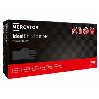 MERCATOR Rękawice nitrylowe ideall nitrile moto, rozm. XL, 100 szt.