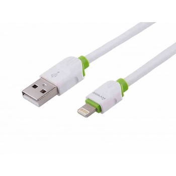 Kabel do ładowania i synchronizacji, silikonowy okrągły, 100 cm, USB > Lightning