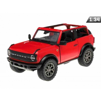 Model 1:34, 2022 Ford Bronco Open Top, czerwony (A11767C)