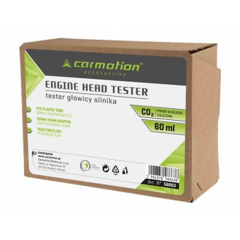 Tester szczelności uszczelki głowicy CO2 + płyn reakcyjny 60 ml + adapter 25-55 mm