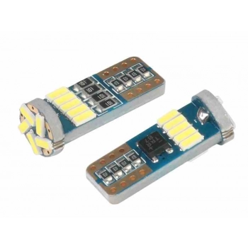 Żarówka VISION W5W (T10) 12V 15x 4014 SMD LED, nonpolar, CANBUS, biała, 2 szt.