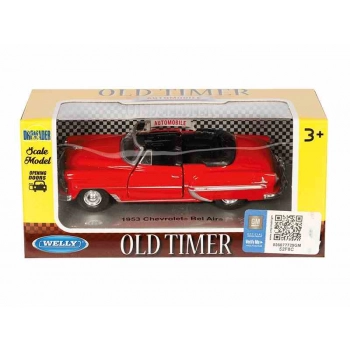 Model 1:34 1953 Chevrolet Bel Air, czerwony (A875CBAC)