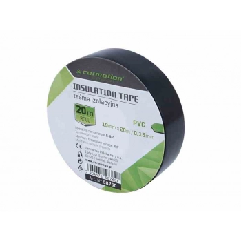 Taśma izolacyjna PVC 0,15 mm x 19 mmx 20 m, czarna, 1 szt.