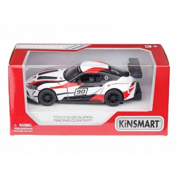 Model 1:36, Kinsmart, Toyota GR Supra Racing Concept, biały (A11755BI)