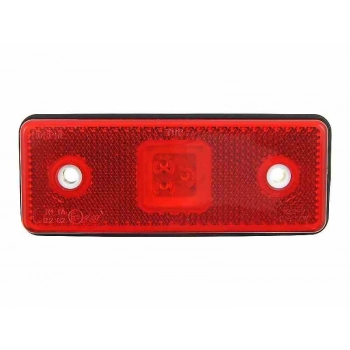 Lampa obrysowa LED wpuszczana czerwona 12/24V