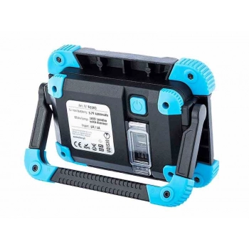 Lampa robocza panelowa 10W COB LED, akumulatorowa, 1000 lm, IK08, IP54 + uchwyt magnetyczny