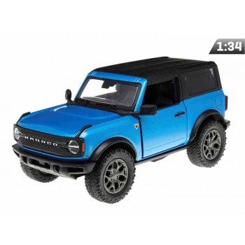 Model 1:34, 2022 Ford Bronco Hard Top, niebieski (A11768N)